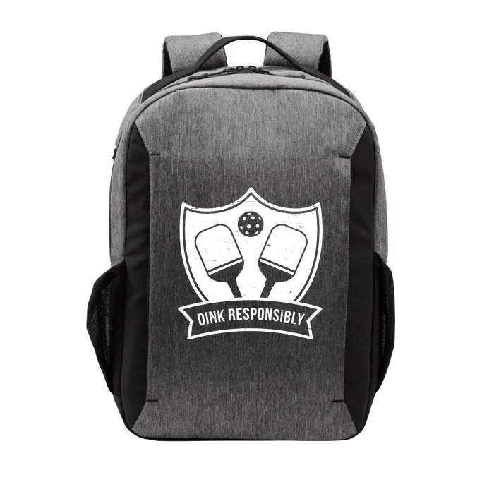 Dink Responsibly Funny Pickleball Vector Backpack