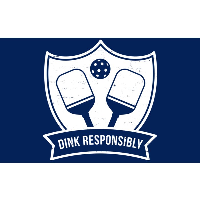 Dink Responsibly Funny Pickleball Bumper Sticker