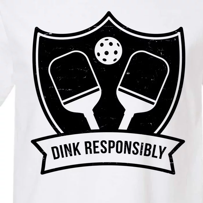 Dink Responsibly Funny Pickleball Garment-Dyed Heavyweight T-Shirt