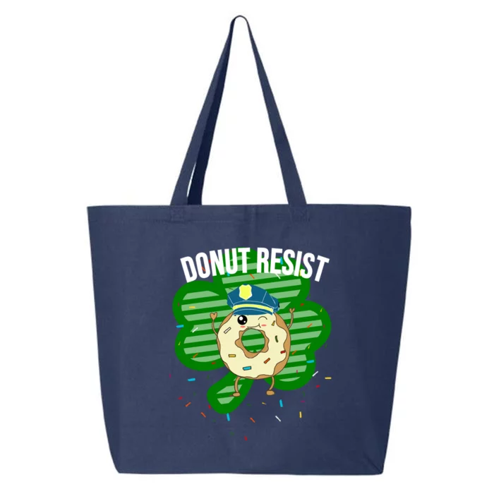 Donut Resist Funny Police Officer Irish St Patricks Day Meme Great Gift 25L Jumbo Tote