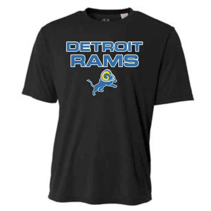 Detroit Rams Funny Cooling Performance Crew T-Shirt