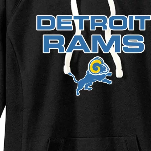 Detroit Rams Funny Women's Fleece Hoodie