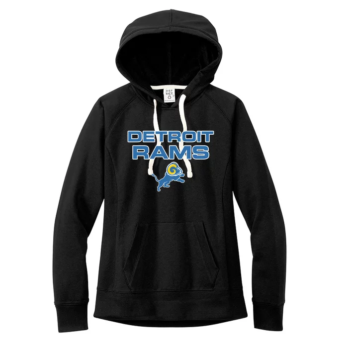 Detroit Rams Funny Women's Fleece Hoodie