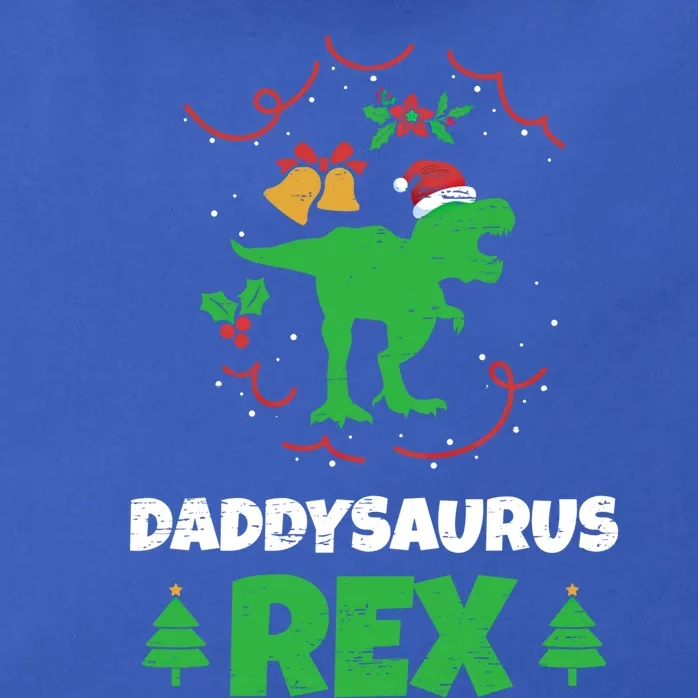 Daddysaurus Rex Fathers Day Christmas Season Xmas Papa Cool Gift Zip Tote Bag