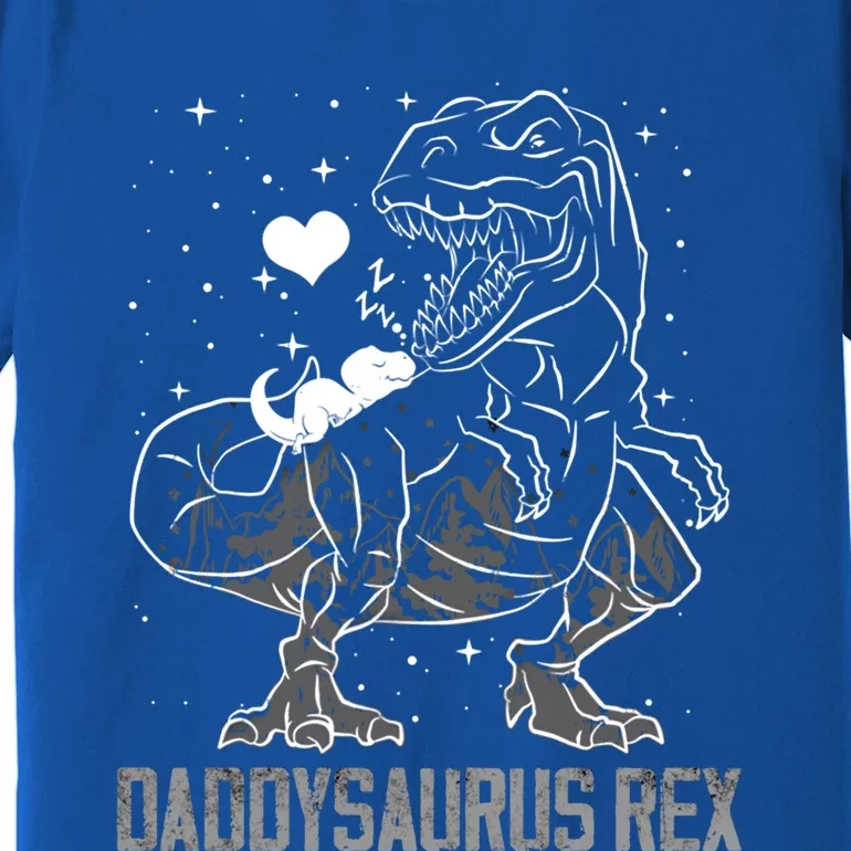 Daddysaurus Rex Funny Cute Dinosaur Fathers Day Gift Cute Gift Premium T-Shirt