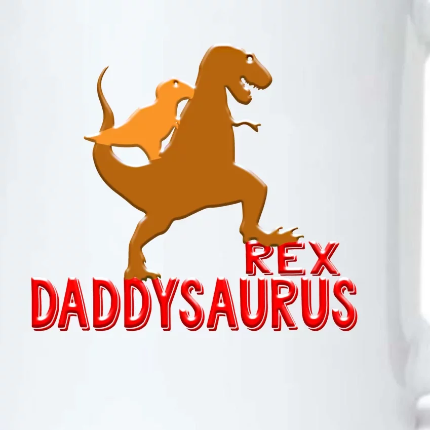 Daddysaurus Rex Funny Dad Fathers Day Daddy Son Daughter Gift Black Color Changing Mug