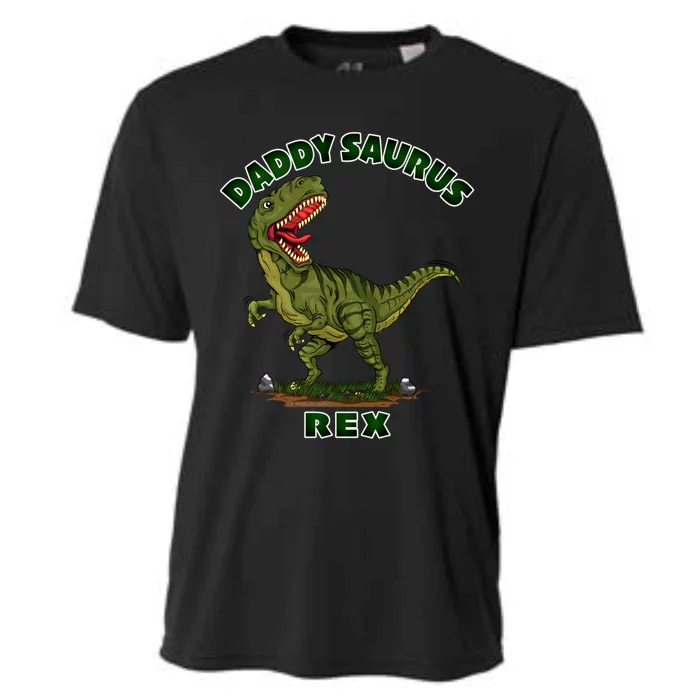 Daddysaurus Rex Funny Fathers Day Dinosaur Novelty Gift Cooling Performance Crew T-Shirt