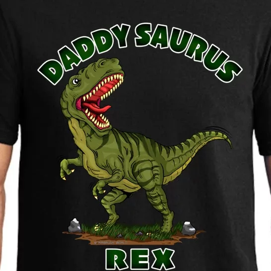 Daddysaurus Rex Funny Fathers Day Dinosaur Novelty Gift Pajama Set