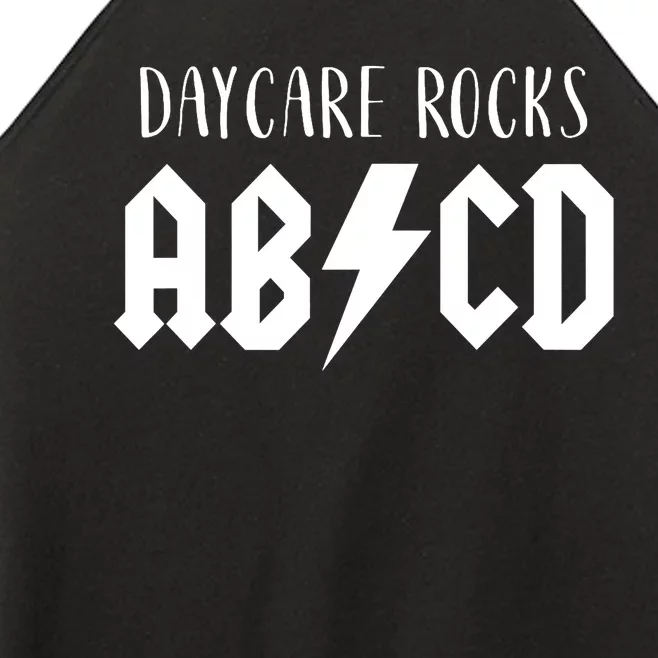 Daycare Rocks for ABCD Rock First Day of Daycare Women’s Perfect Tri Rocker Tank