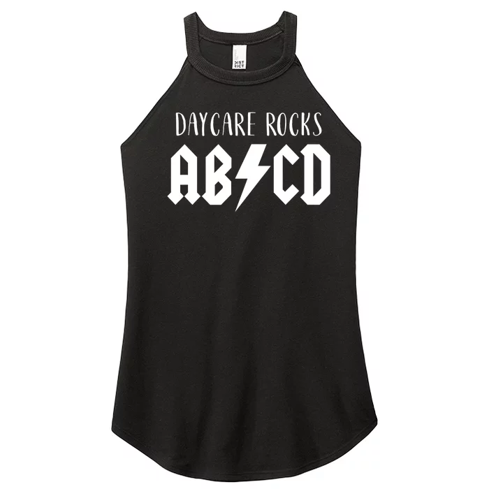 Daycare Rocks for ABCD Rock First Day of Daycare Women’s Perfect Tri Rocker Tank