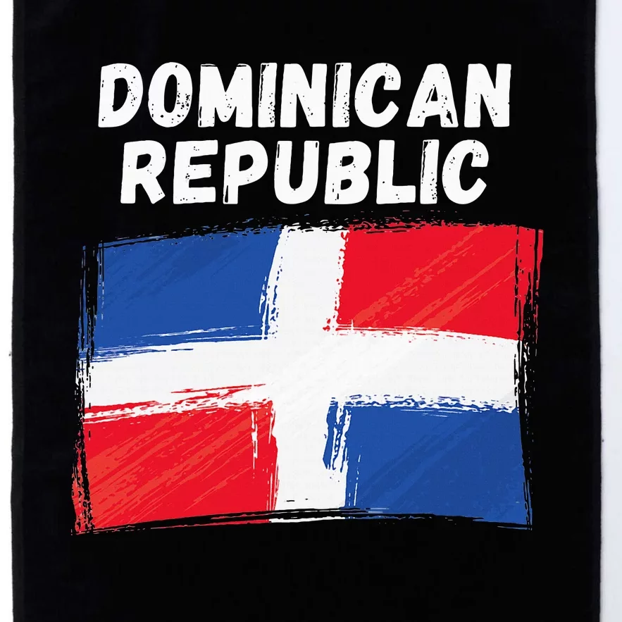 Dominican Republic Flag Retro Distressed Flag Platinum Collection Golf Towel