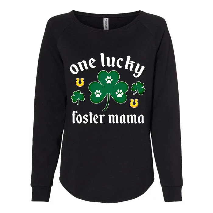 Dog Rescue Foster Mom St Patrick's Day Irish Shamrock Meaningful Gift Womens California Wash Sweatshirt