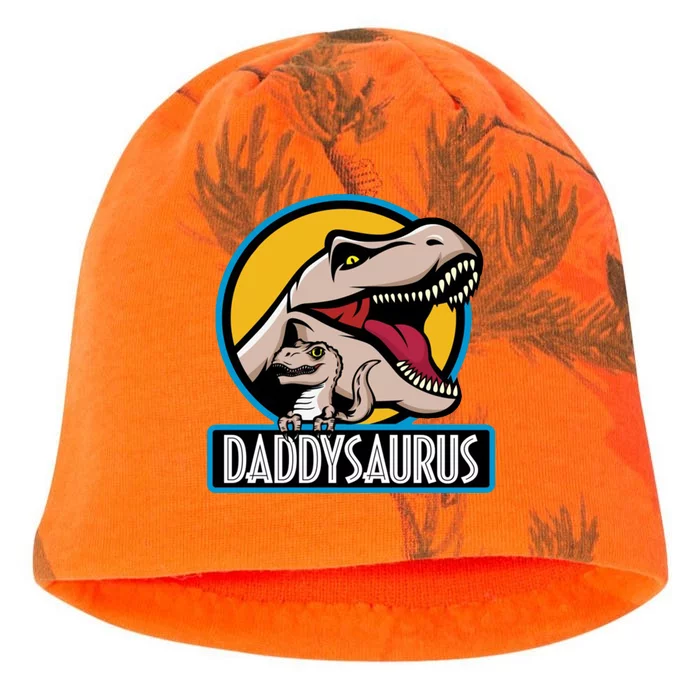 Daddysaurus Rex Fathers Day Kati - Camo Knit Beanie