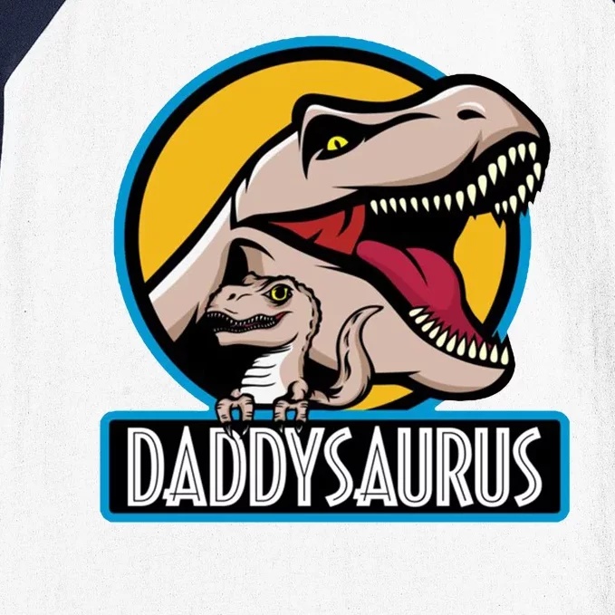 Daddysaurus Rex Fathers Day Baseball Sleeve Shirt