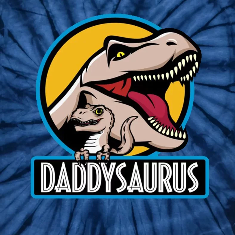 Daddysaurus Rex Fathers Day Tie-Dye T-Shirt