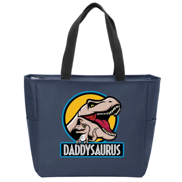 Daddysaurus Rex Fathers Day Zip Tote Bag