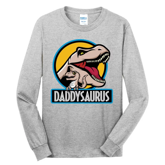 Daddysaurus Rex Fathers Day Tall Long Sleeve T-Shirt