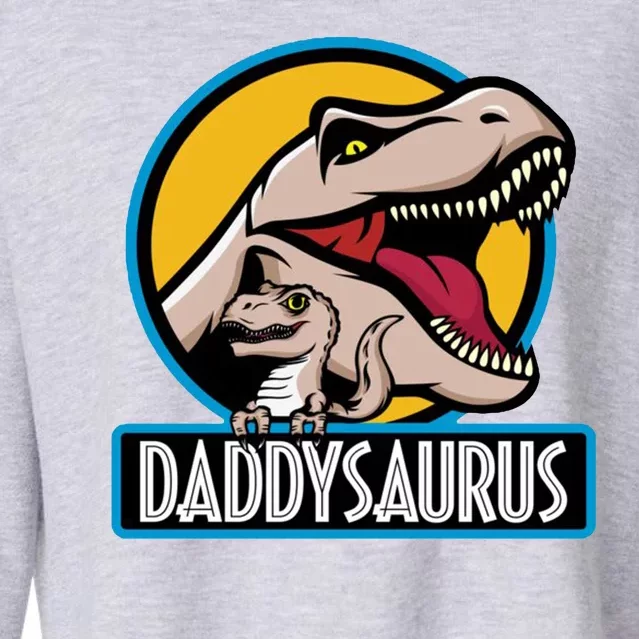 Daddysaurus Rex Fathers Day Cropped Pullover Crew