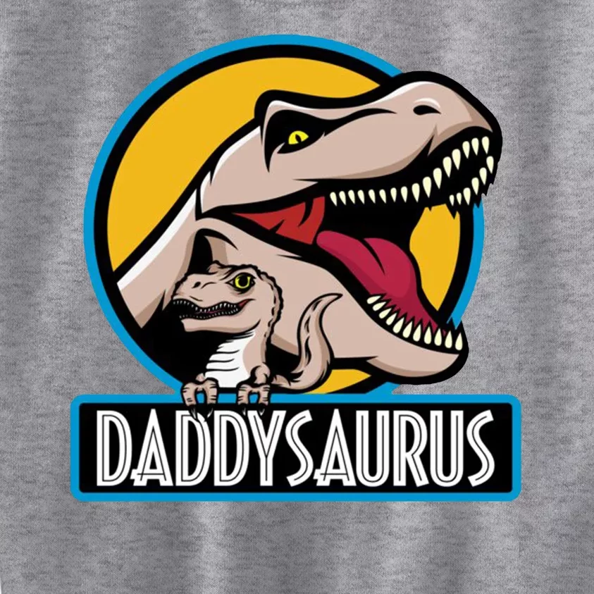 Daddysaurus Rex Fathers Day Kids Sweatshirt