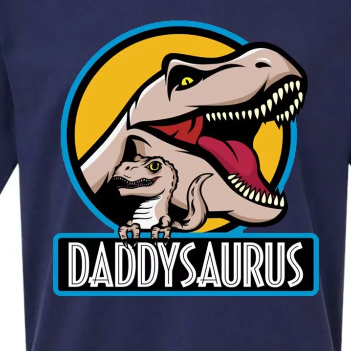 Daddysaurus Rex Fathers Day Sueded Cloud Jersey T-Shirt