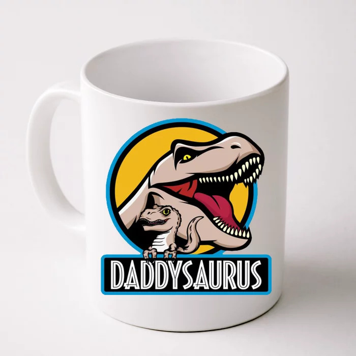 Daddysaurus Rex Fathers Day Front & Back Coffee Mug