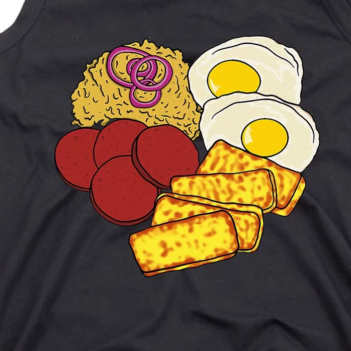 Dominican Republic Favorite Food Mangú Salami Queso Frito Tank Top