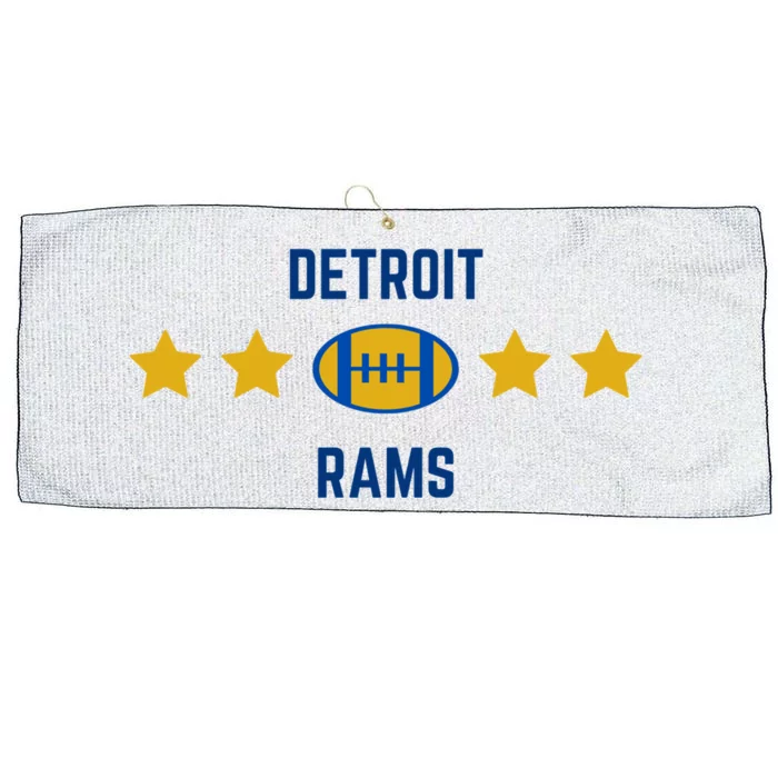 Detroit Rams Football Star Large Microfiber Waffle Golf Towel