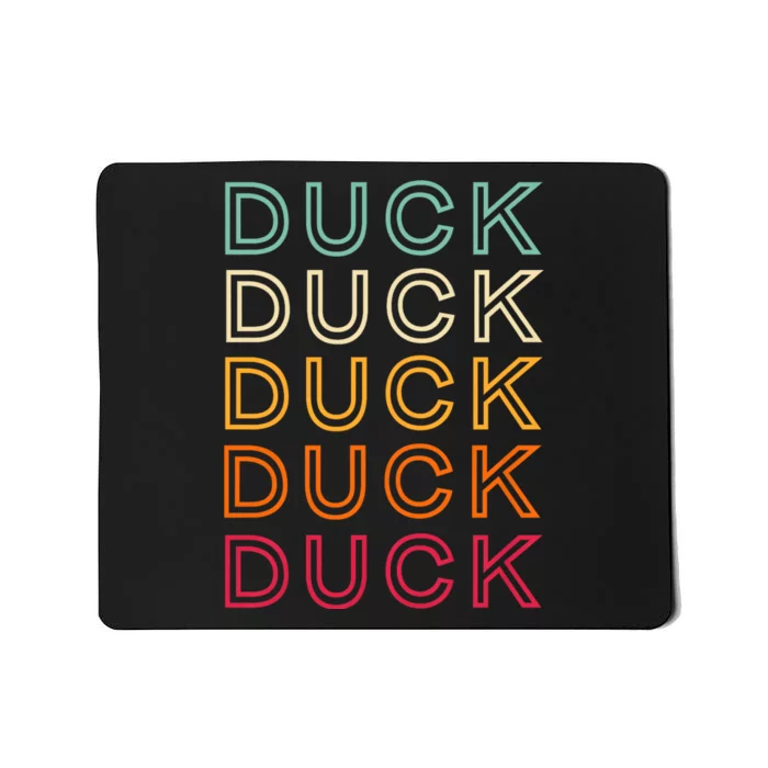 Ducks Retro Funny Vintage Duck Mousepad