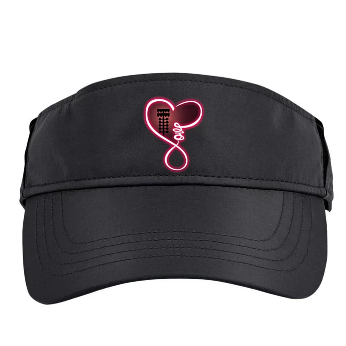 Drag Racing Gift For Race Lover Heart Love Drag Racing Funny Great Gift Adult Drive Performance Visor