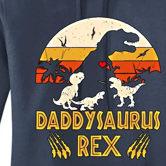 Daddysaurus Rex Gift Women's Pullover Hoodie