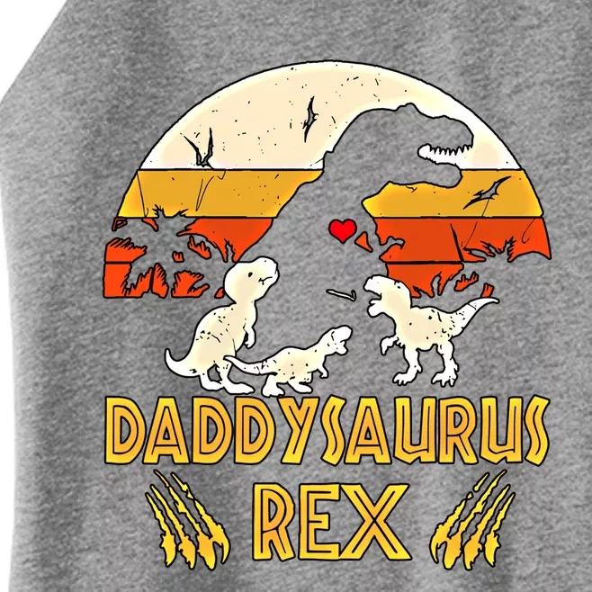 Daddysaurus Rex Gift Women’s Perfect Tri Rocker Tank