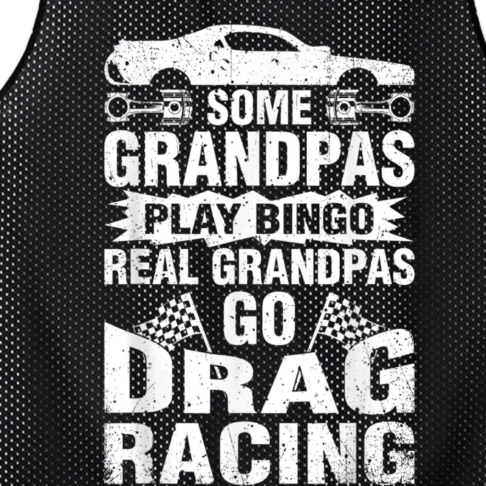 Drag Racing Grandpa Car Lover For Grandfathers MM Mesh Reversible Basketball Jersey Tank