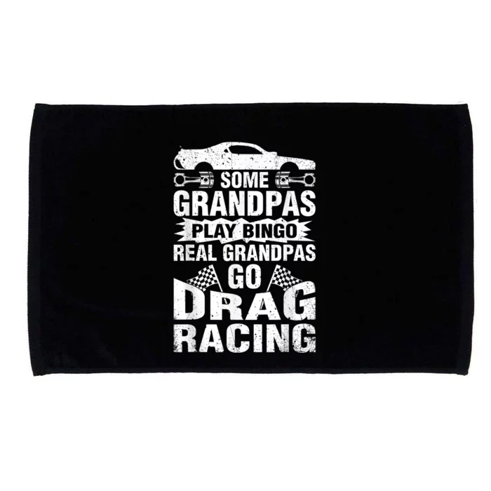 Drag Racing Grandpa Car Lover For Grandfathers MM Microfiber Hand Towel