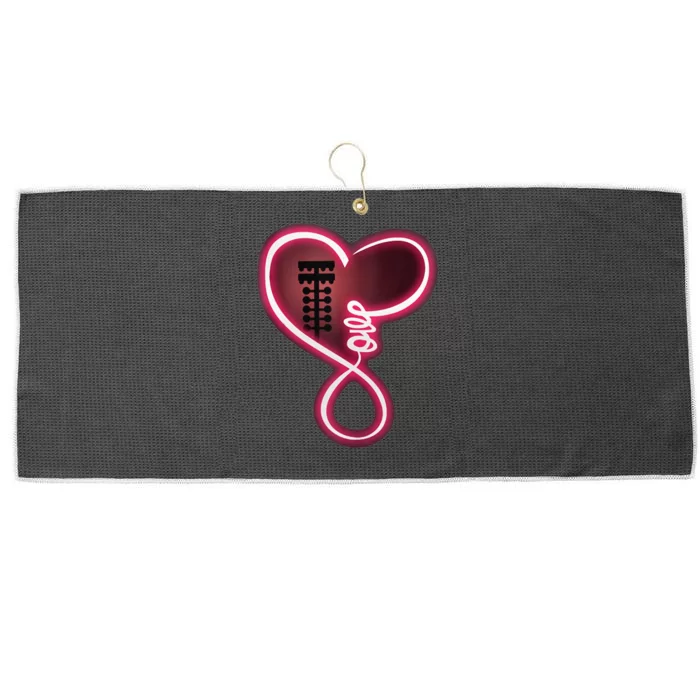 Drag Racing Gift For Race Lover Heart Love Drag Racing Funny Large Microfiber Waffle Golf Towel