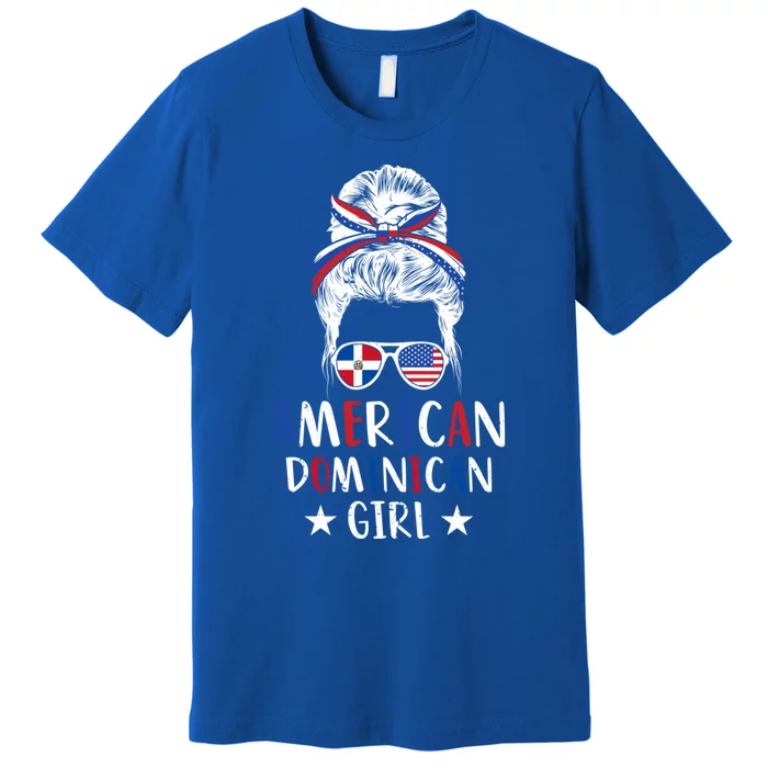 Dominican Republic Half Dominican Half American Gift Premium T-Shirt