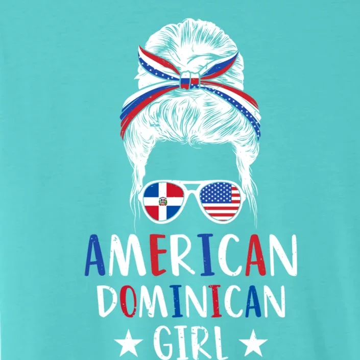 Dominican Republic Half Dominican Half American Gift ChromaSoft Performance T-Shirt