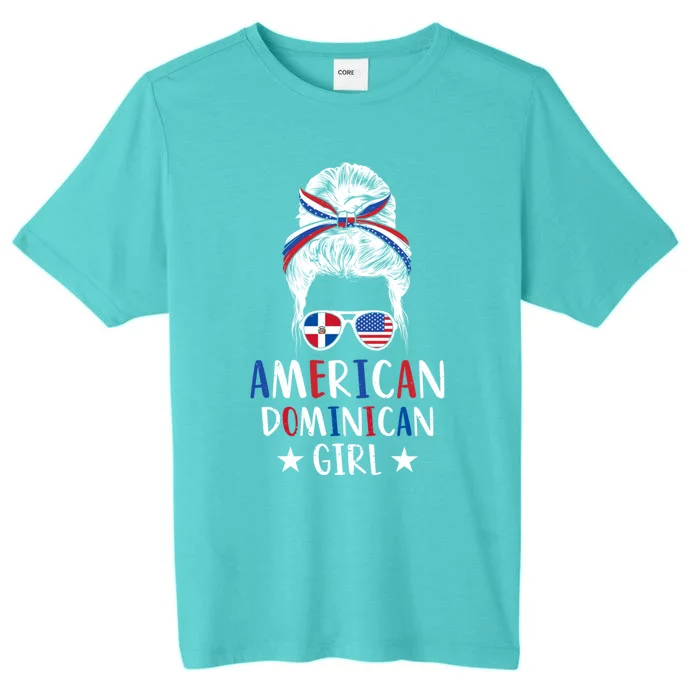 Dominican Republic Half Dominican Half American Gift ChromaSoft Performance T-Shirt