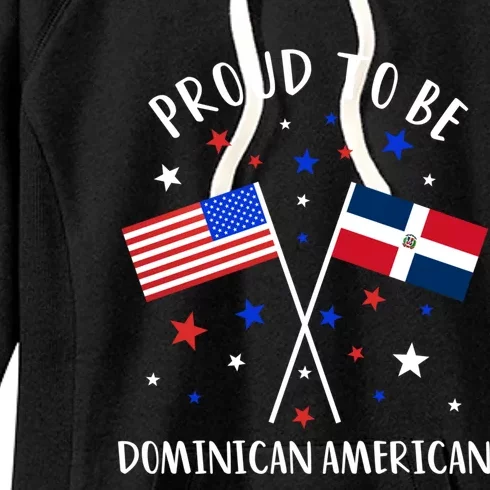 Dominican Republic Half Dominican Half American Cute Gift Women's Fleece Hoodie