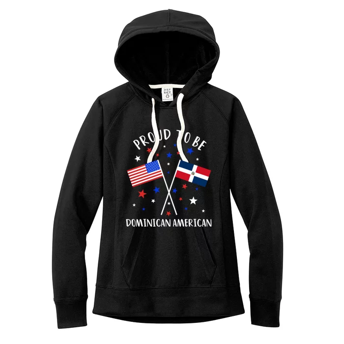 Dominican Republic Half Dominican Half American Cute Gift Women's Fleece Hoodie