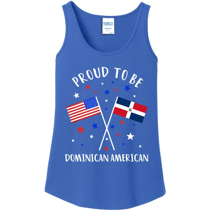 Dominican Republic Half Dominican Half American Cute Gift Ladies Essential Tank