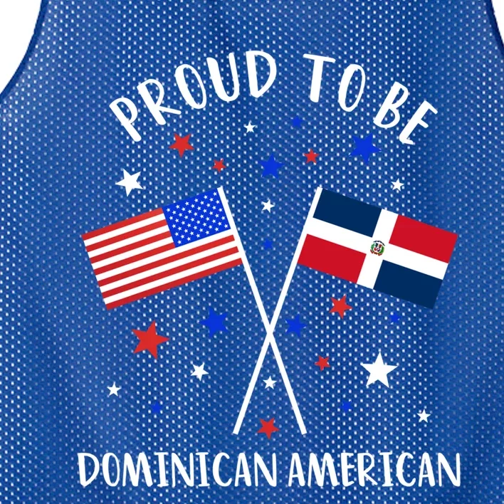 Dominican Republic Half Dominican Half American Cute Gift Mesh Reversible Basketball Jersey Tank