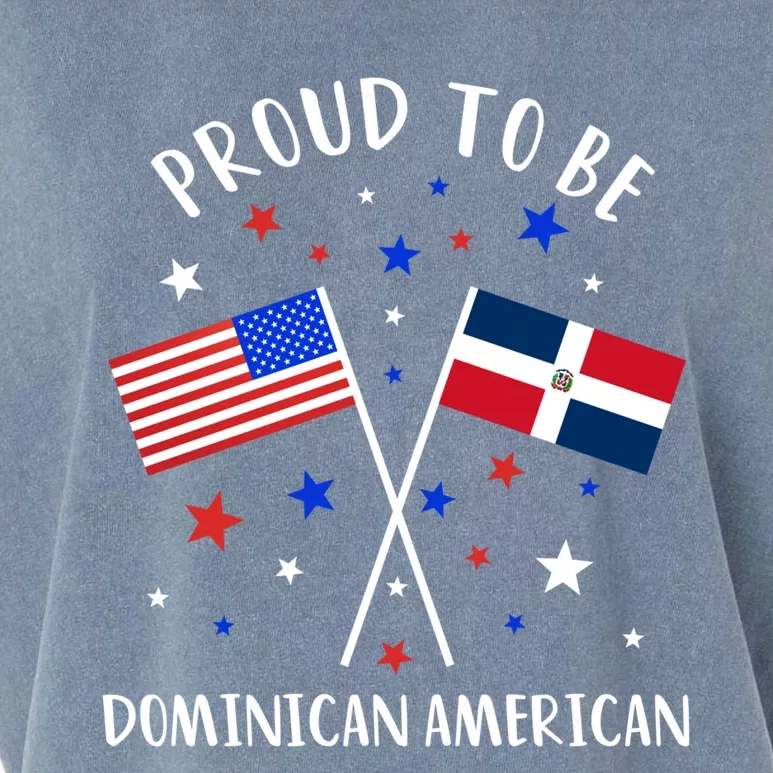 Dominican Republic Half Dominican Half American Cute Gift Garment-Dyed Women's Muscle Tee