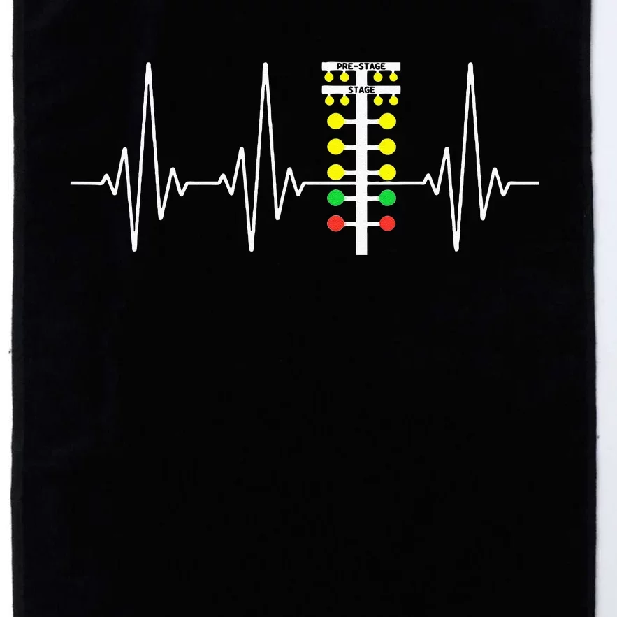 Drag Racer Heartbeat Drag Racing Race Track Light Tree Platinum Collection Golf Towel