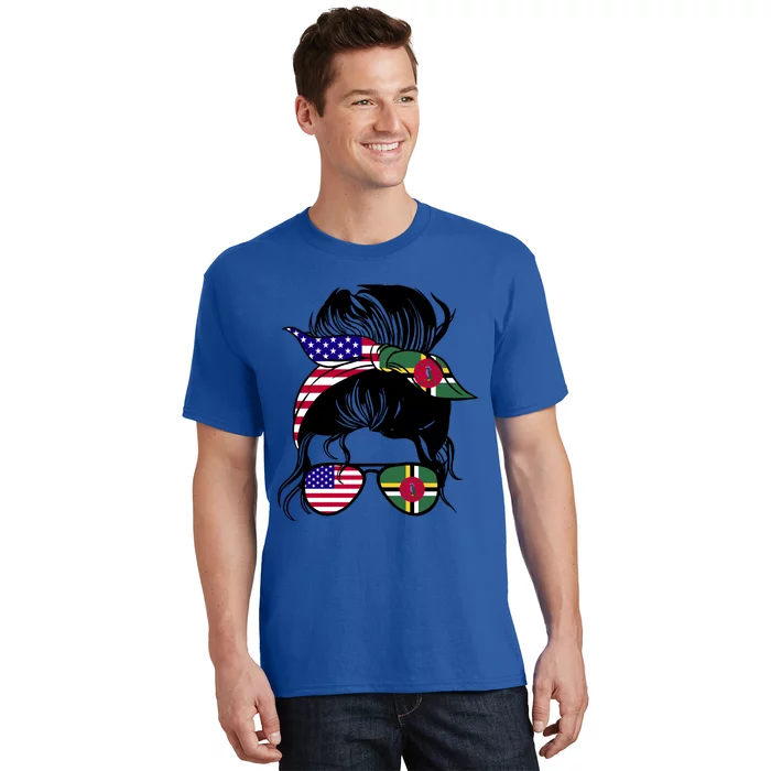 Dominicana Roots Half American And Half Dominican Gift T-Shirt