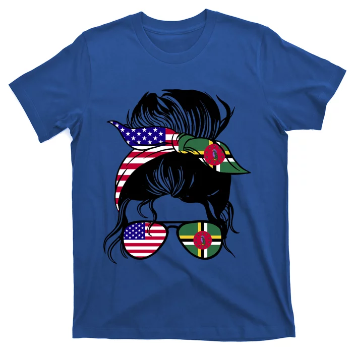 Dominicana Roots Half American And Half Dominican Gift T-Shirt