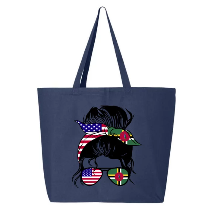 Dominicana Roots Half American And Half Dominican Gift 25L Jumbo Tote