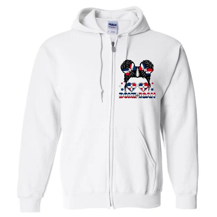 Dominican Republica Hispanic Heritage Dominicana Full Zip Hoodie