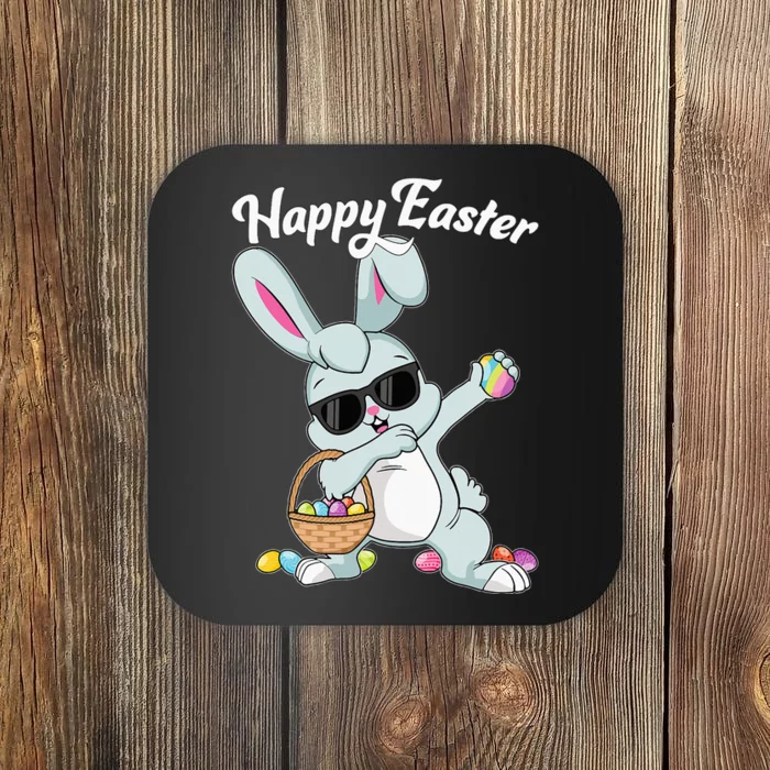 Dabbing Rabbit Happy Easter Day Eggs Dab Coaster