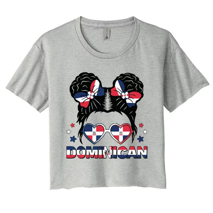 Dominican Republica Hispanic Heritage Dominicana Women's Crop Top Tee