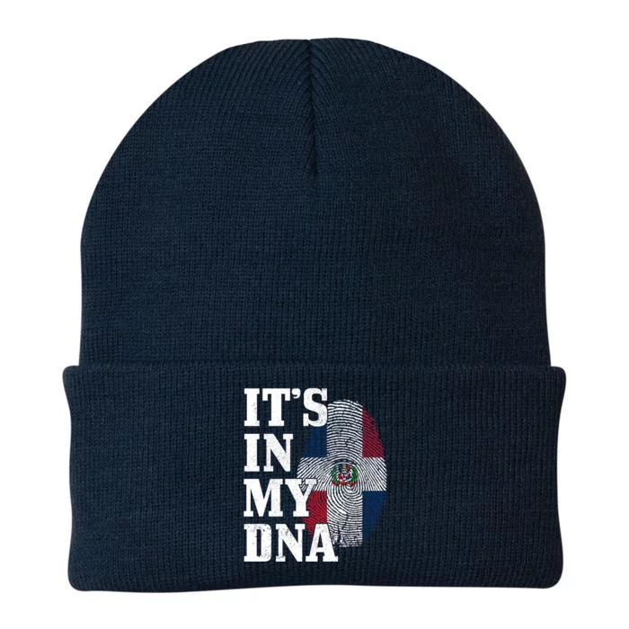 Dominican Republic It's In My Dna Dominican Flag Pride Cute Gift Knit Cap Winter Beanie